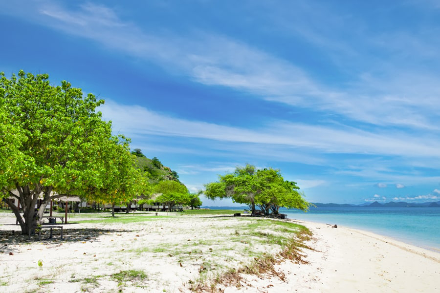Kanawa Island is a small tropical paradise located in the Flores Sea, off the coast of Flores Island in Indonesia. The island is known for its crystal-clear waters, white sandy beaches, and vibrant coral reefs, making it a popular destination for diving and snorkeling enthusiasts. Despite its natural beauty, the island remains relatively unknown and unspoiled, making it a hidden gem in Indonesia.